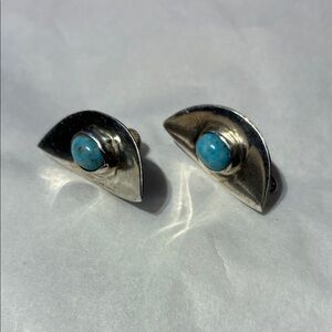 Sterling silver and turquoise earrings